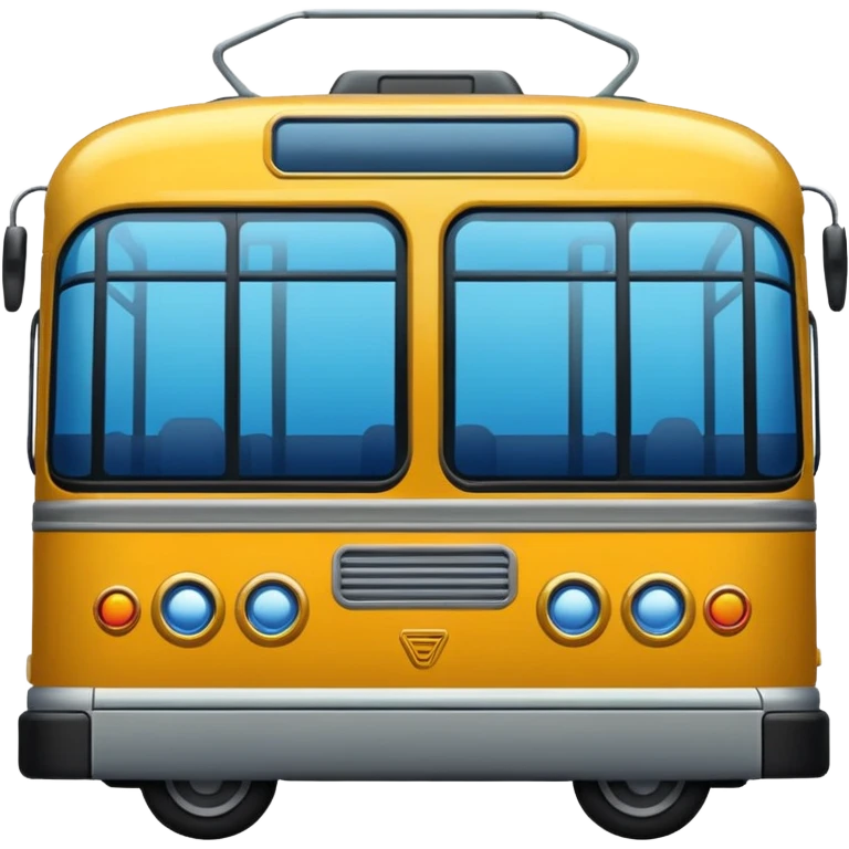 full-face bus and tram emoji