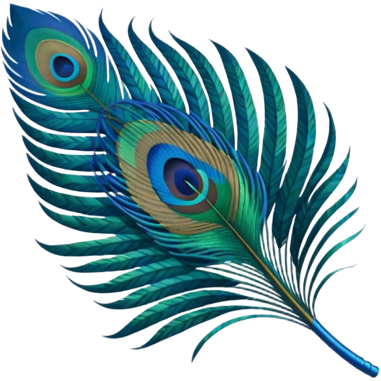 Peacock feather emoji