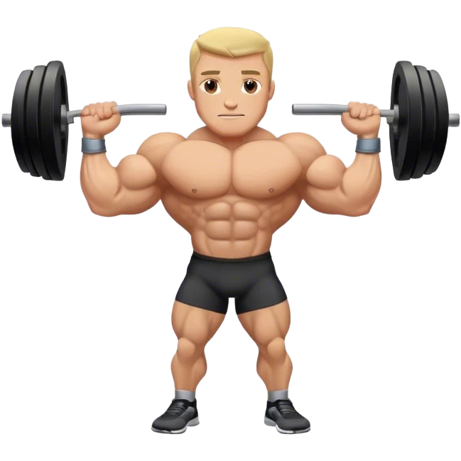 bodybuilder obliques exercise emoji