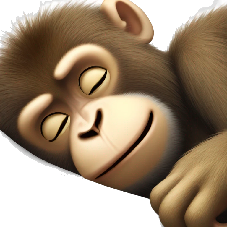 sleepy face monkey emoji