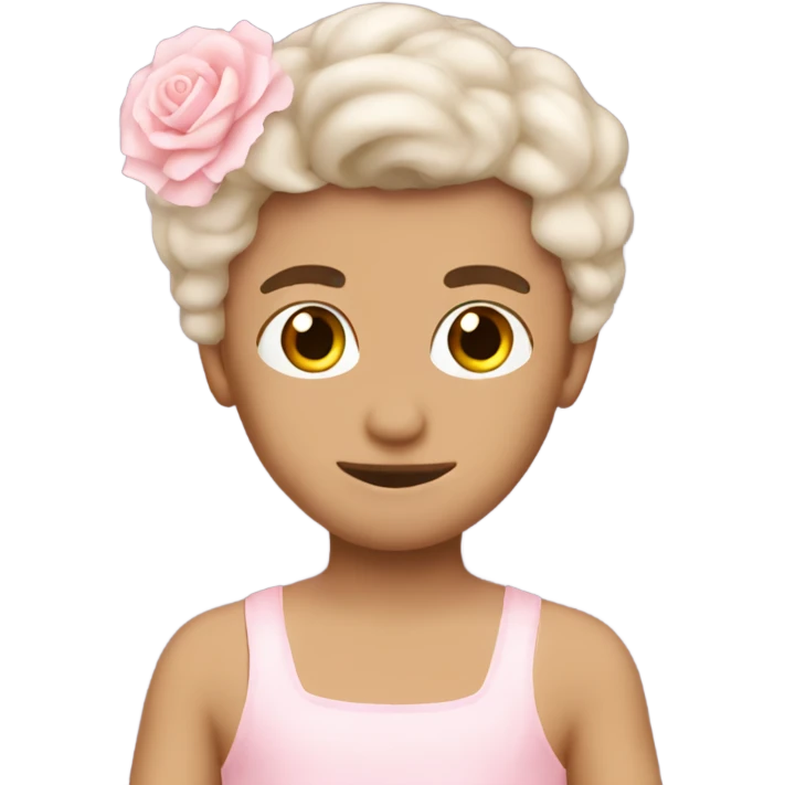 Soft pink ballerina boy mexican emoji