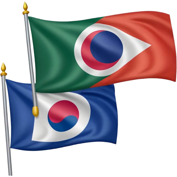 FRIENDSHIP FLAG OF PAK-SOUTH KOERA emoji