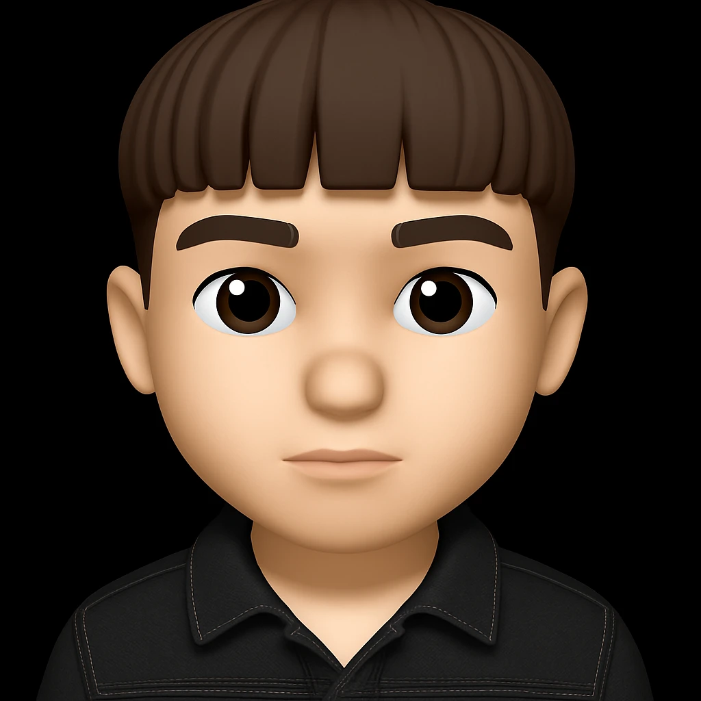 Change only the boy's outfit to a black denim jacket. Do not change the boy's face, body shape, or any other features. Do not make the boy look fat. Keep everything else exactly the same as the original image. emoji