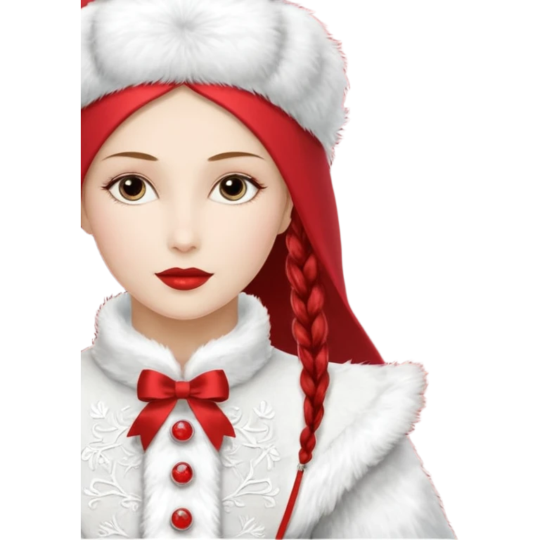 Дед мороз на санях с оленями emoji