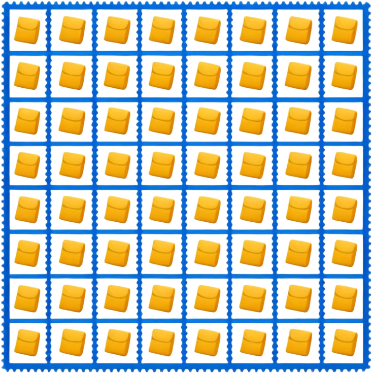 postage stamp sheet in postal service  emoji