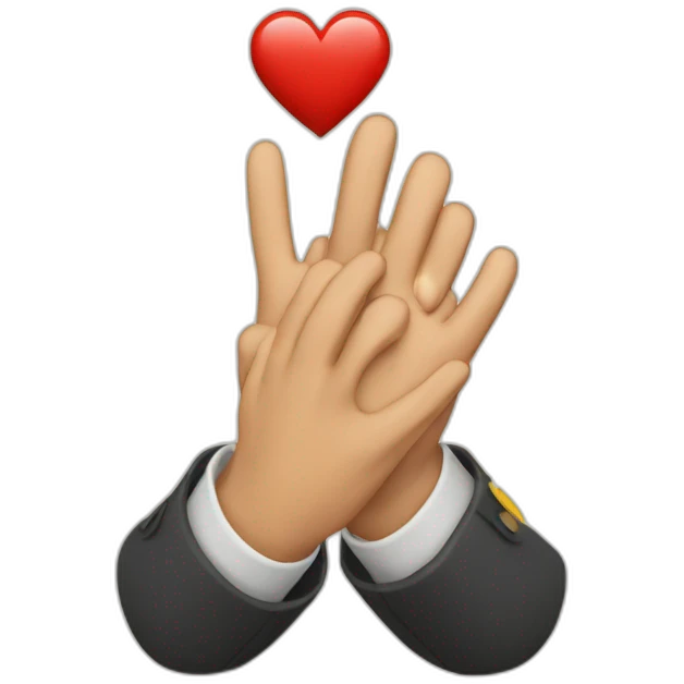 Coeur avec les mains emoji