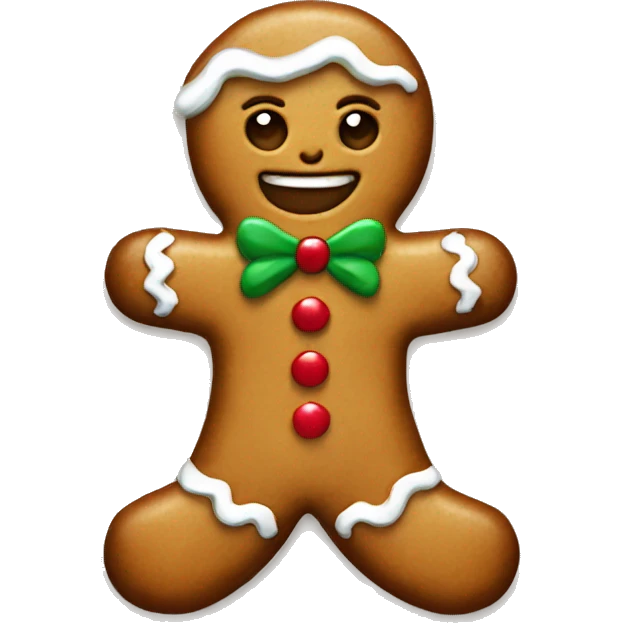 christmas gingerbread  emoji