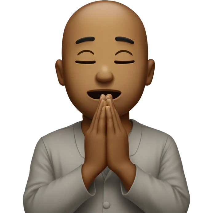 Emoji crying and praying hands emoji
