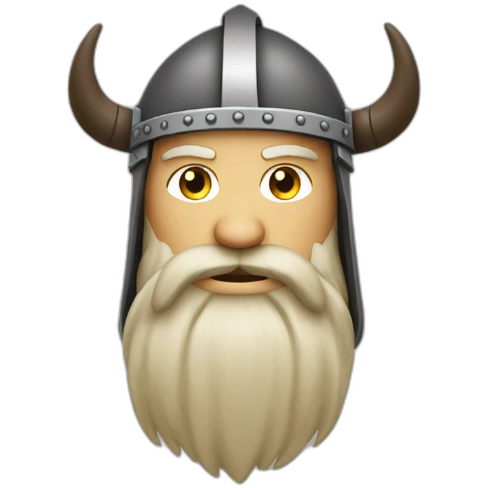 Viking with a long beard emoji