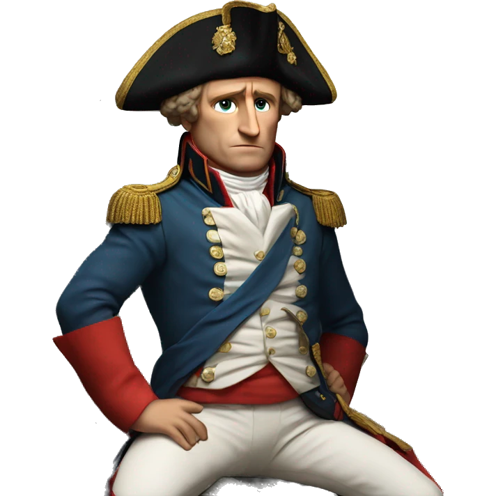 napoleon sitting on a rock there is nothing we can do pose emoji