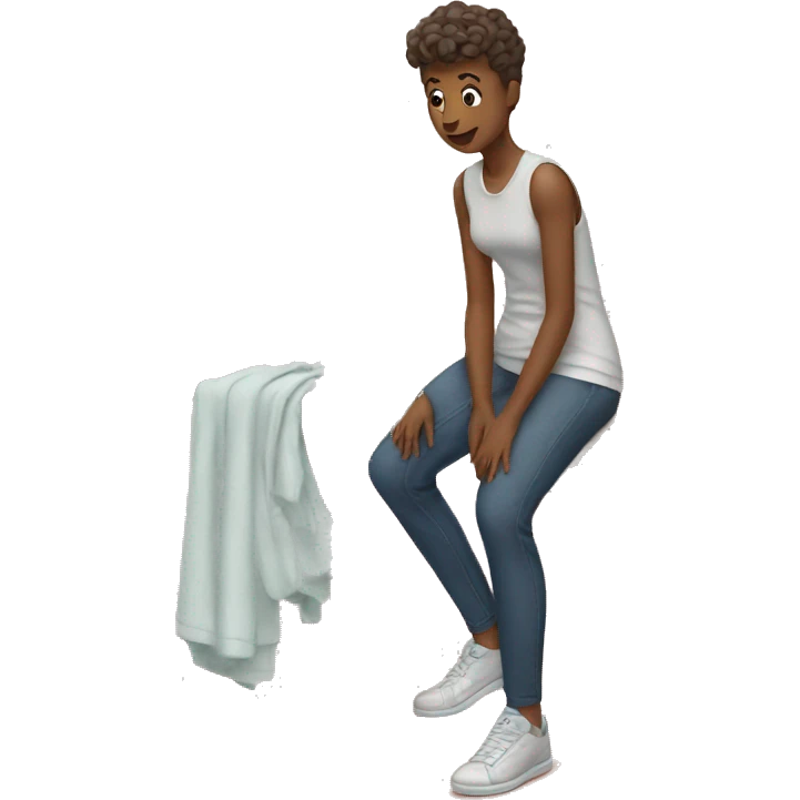 putting on clothe emoji