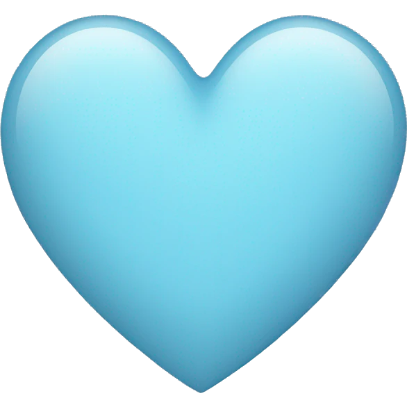 Light blue heart emoji