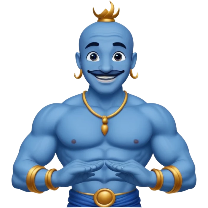 the genie from Aladdin's lamp
 emoji