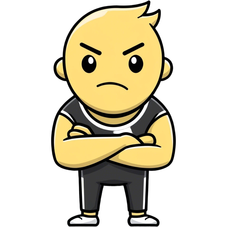 Mean person emoji