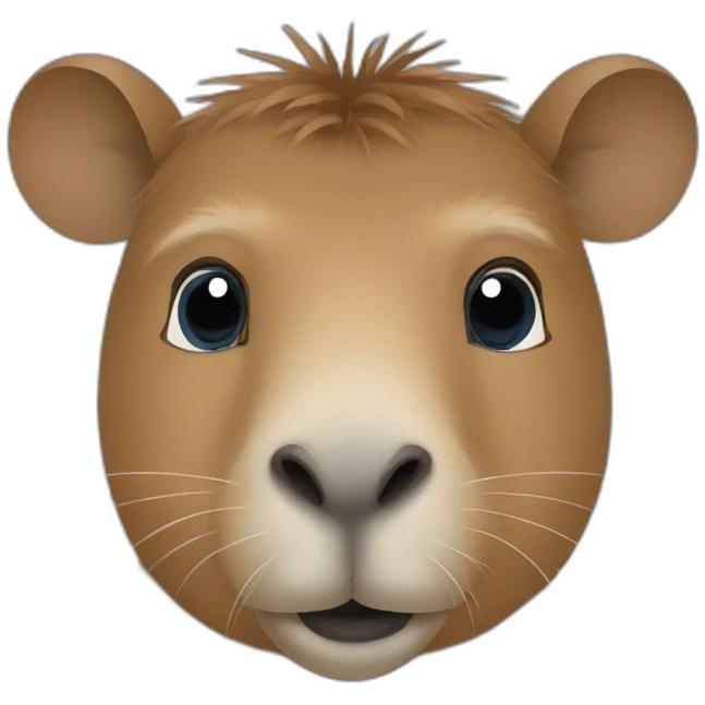 Capybara with blue T-shirt  emoji