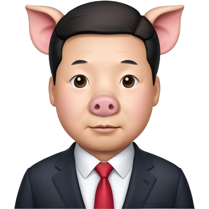 把习近平和猪头结合起来 emoji