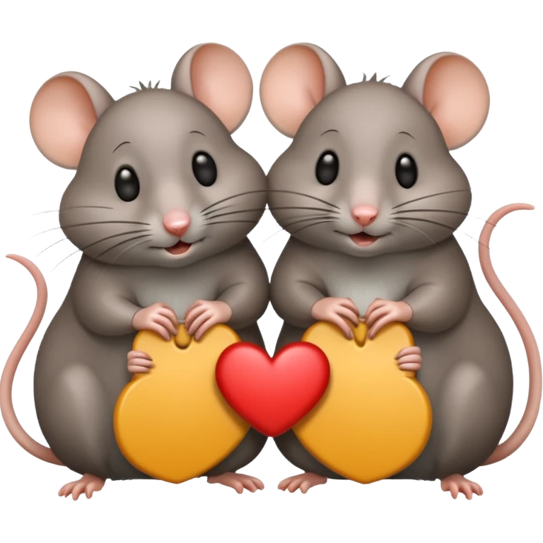The rats are gossiping emoji