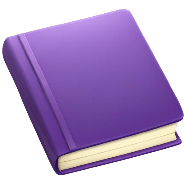 Purple book emoji