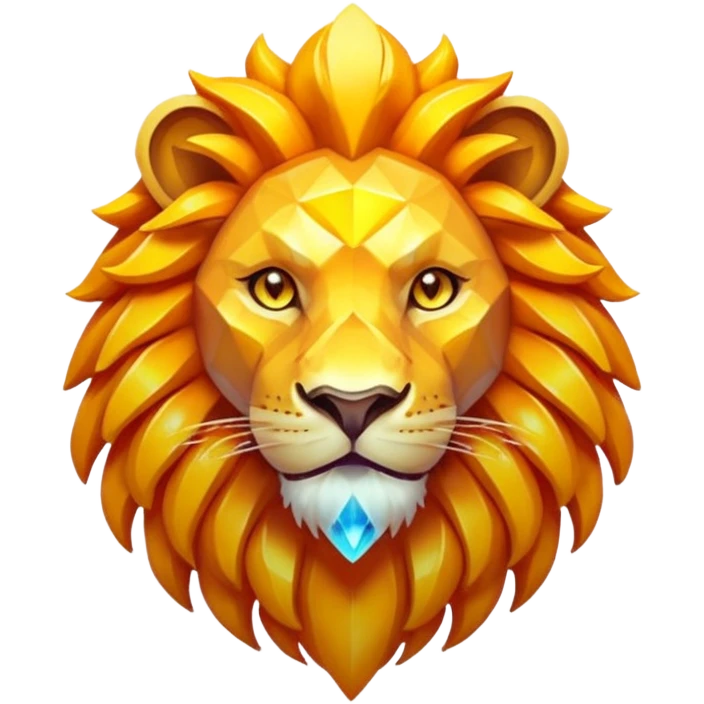 Pokemon legendary laranja and yellow crystal lion emoji