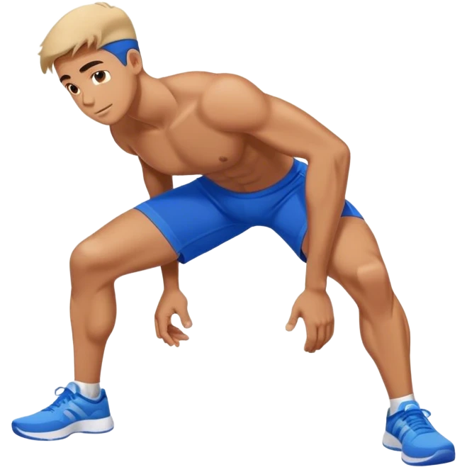 glute-bridges-exercise guy with blue shorts  emoji