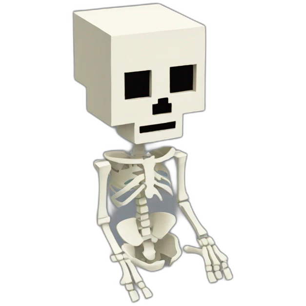 skeleton minecraft emoji