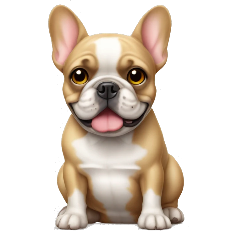 cute french bulldog  emoji