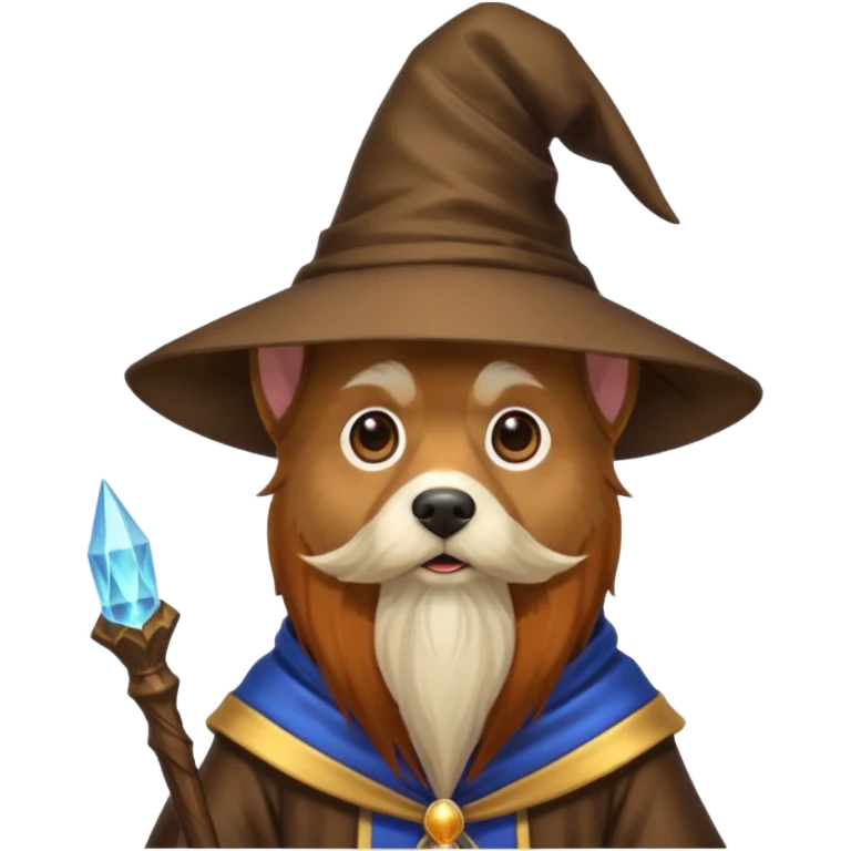 Dog wizard emoji