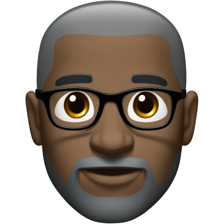 deon sanders with small round face and suit and glasses and buzz cut and small black eyes and small gray bearded and small black eyes and wrinkled forehead emoji