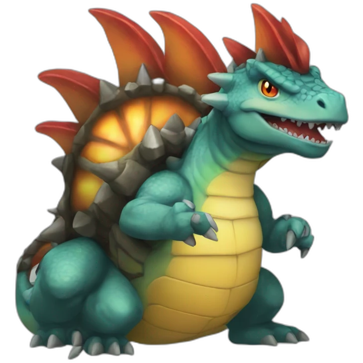 dracaufeu + tortank emoji