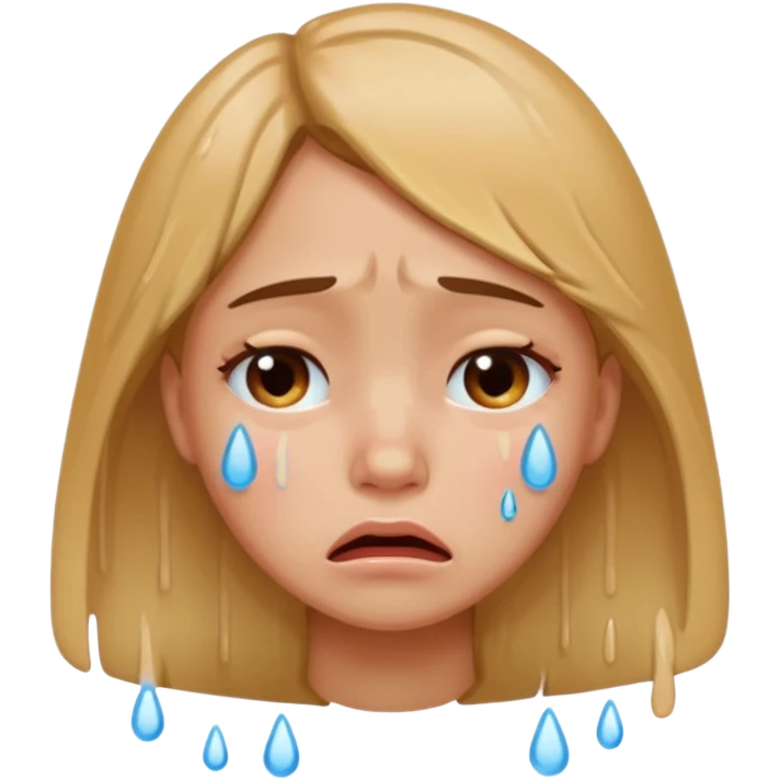 Girl crying emoji