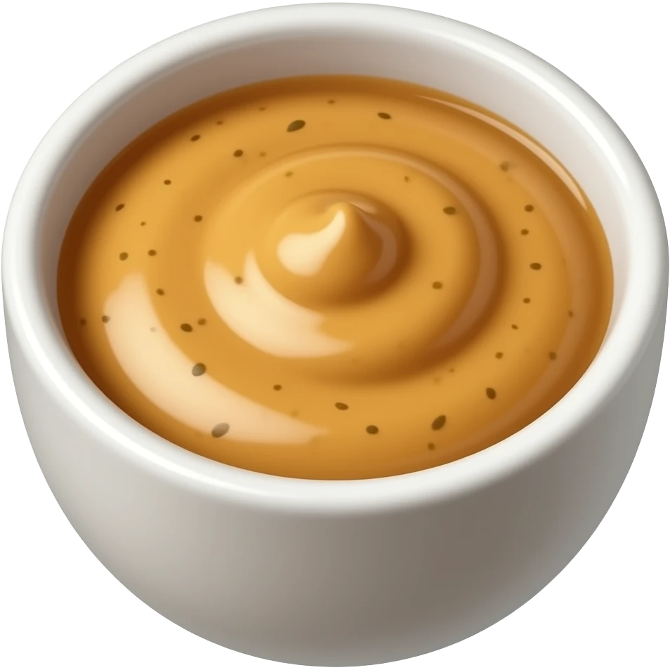 a bowl of brown sauce emoji