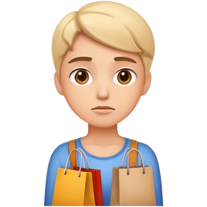 thinking shopper emoji