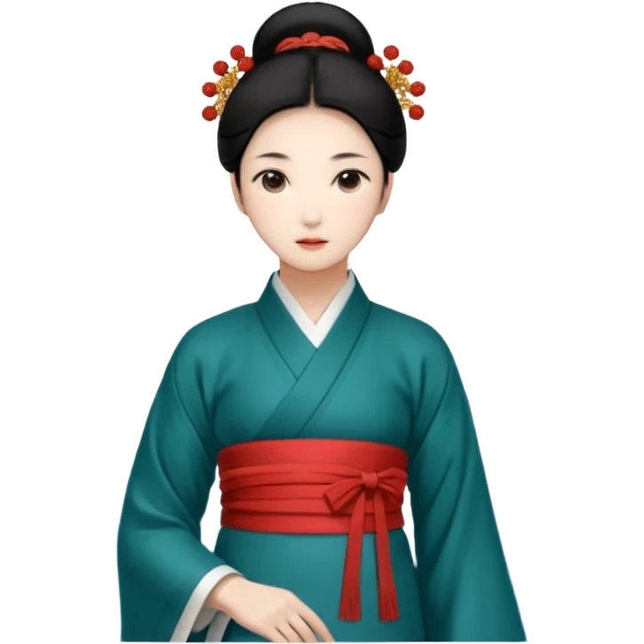 一个女人在海边吹着海风很开心的在跑步 emoji
