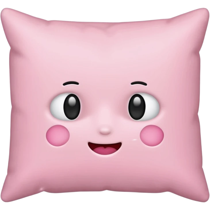  regular light pink pillow with no faces  emoji