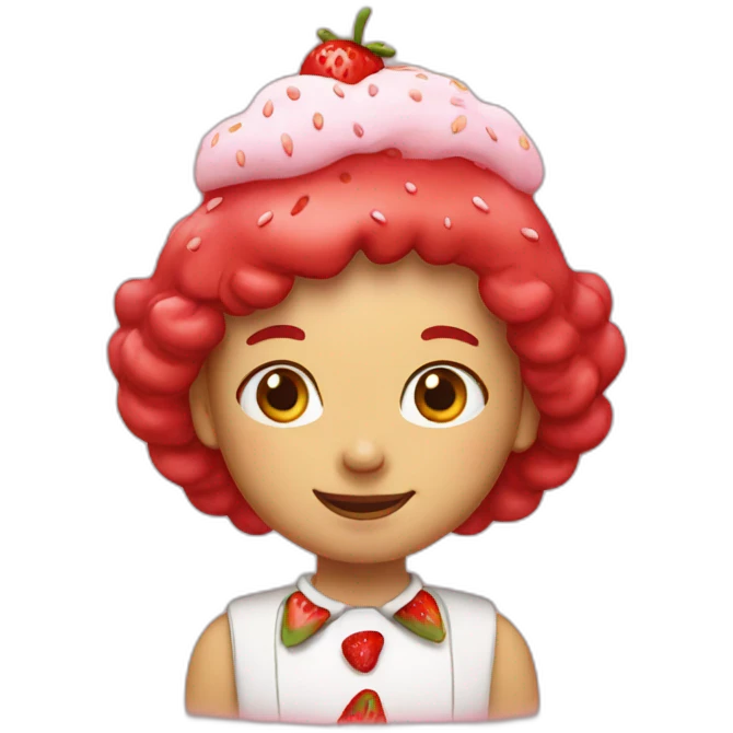 strawberry shortcake ginger emoji