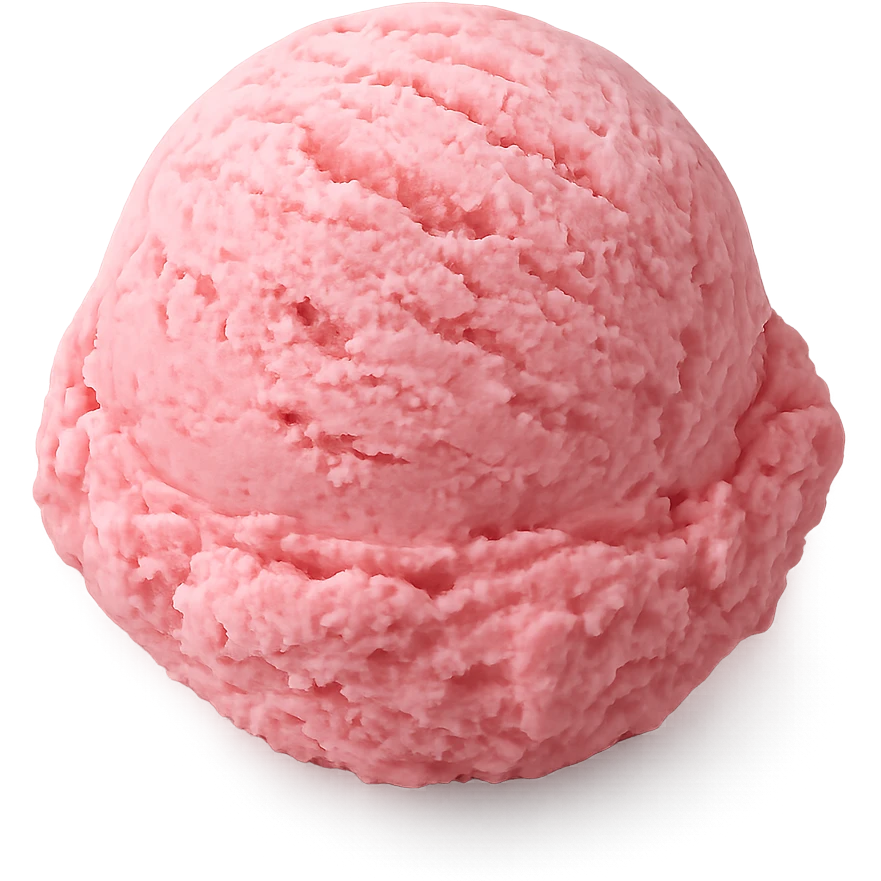 pink ice cream emoji