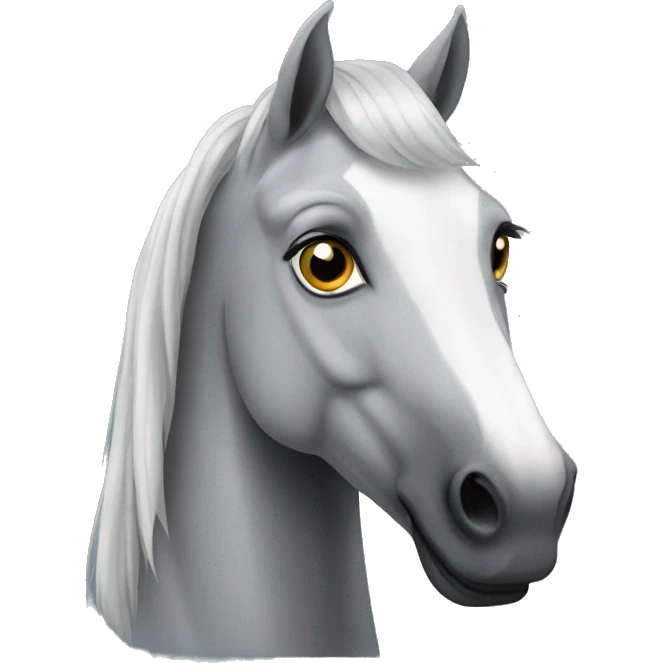 grey horse emoji