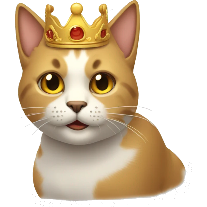 Gato con corona emoji