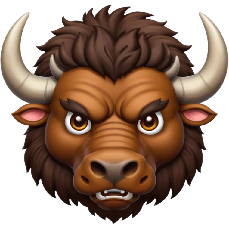 Angry buffalo emoji