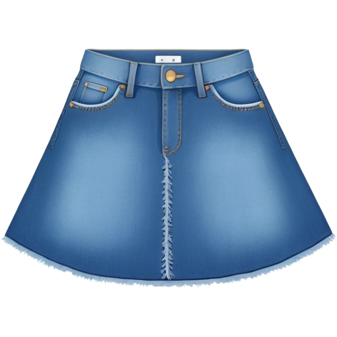 Denim skirt emoji