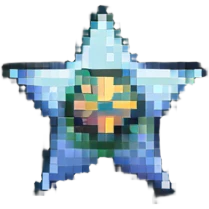 Sheriff-style star badge with MODERATOR text emoji