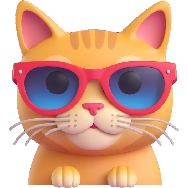 cat wearing sunglasses emoji