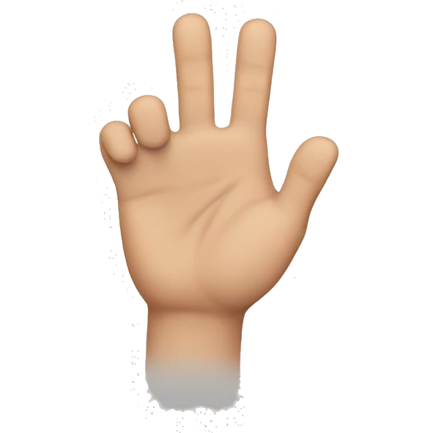 hand with 2 thumbs emoji