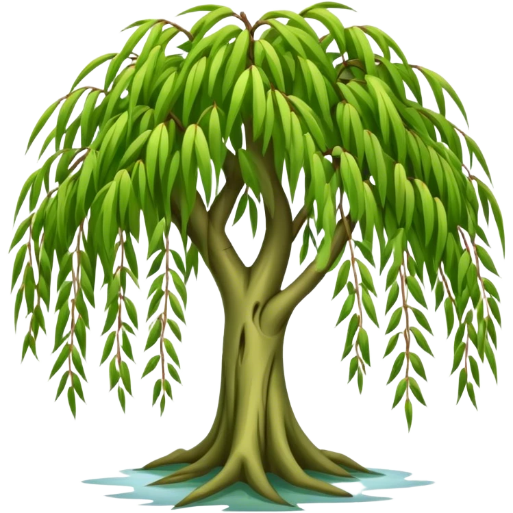Weeping willow tree  emoji