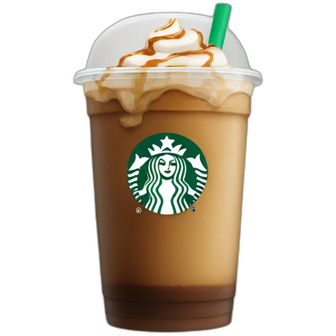 Starbucks ice coffee closed emoji