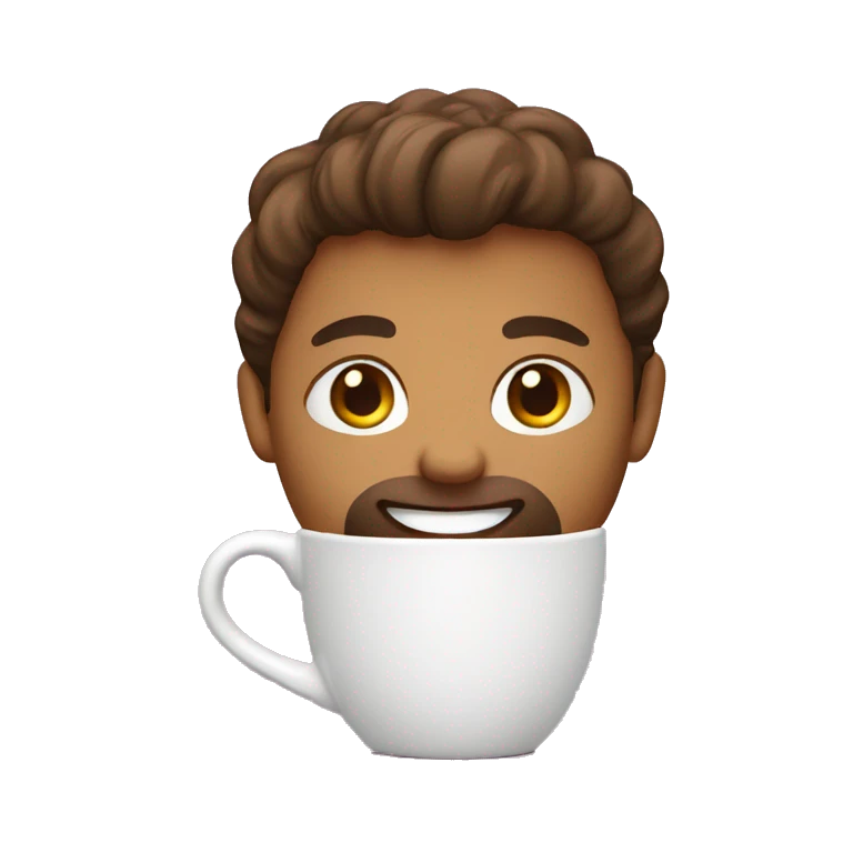 Cute coffee mug  emoji