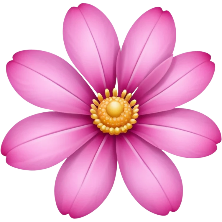 glitter pink flower emoji