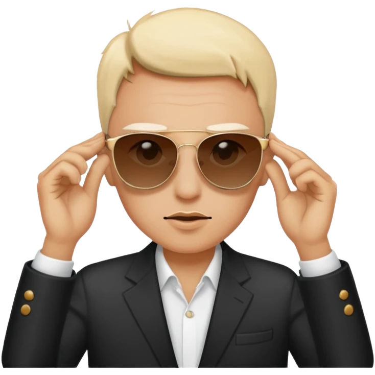 Person dropping sunglasses raising eyebrows  emoji
