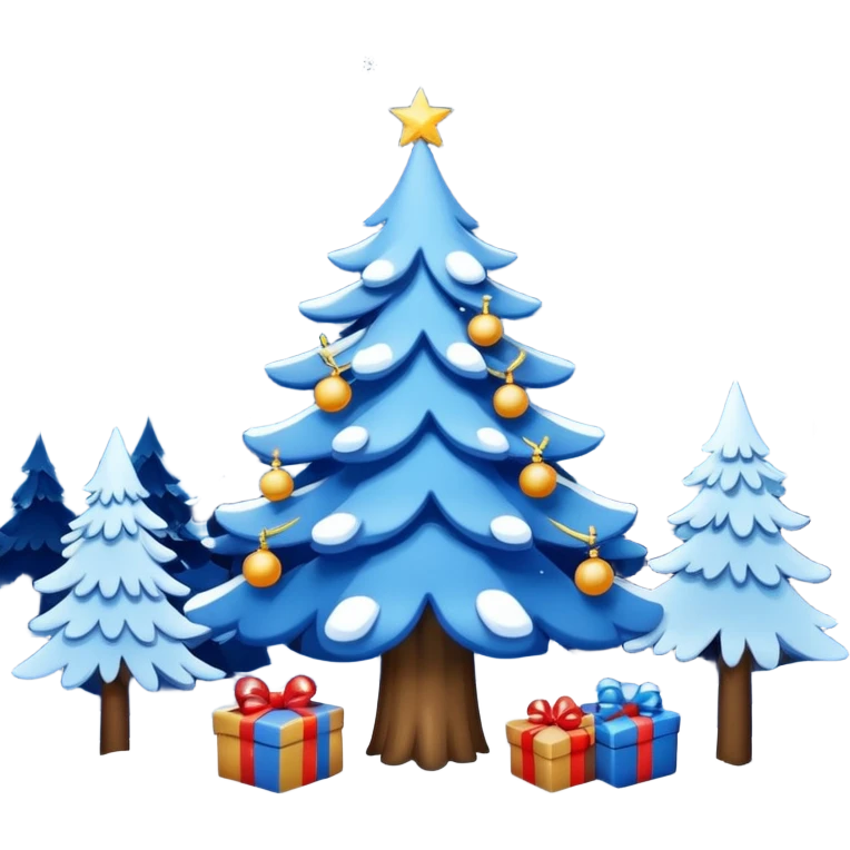 Blue Christmas Night  emoji