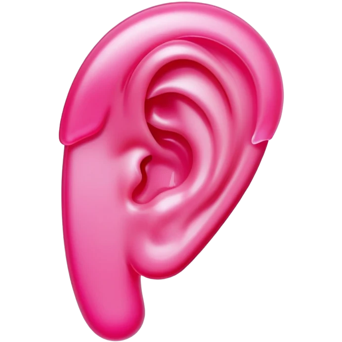 Ear lobe made of candy emoji